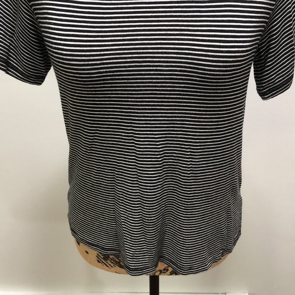 {Altar'd State} Black And White Striped Keyhole Back Tee - Picture 4 of 8